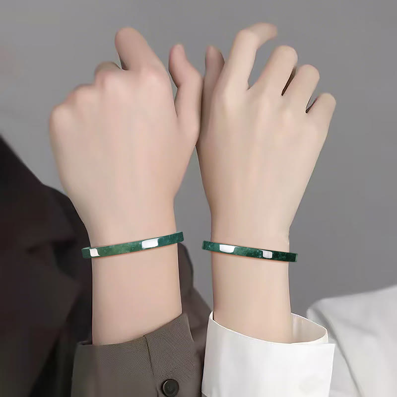 Foviel Natürliche Jade Abundance Dünnes Armband