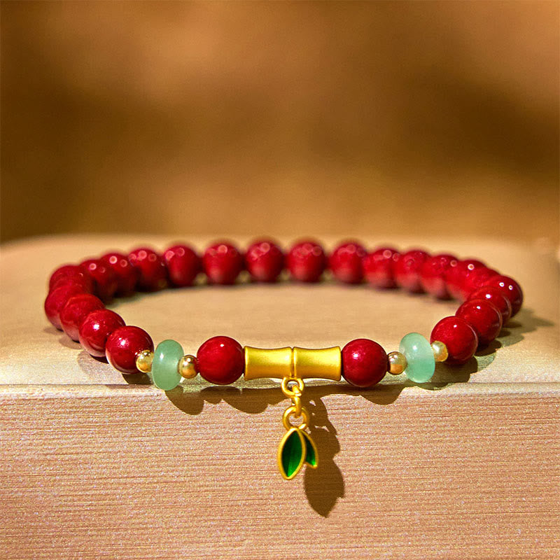 Bracelet de concentration en bambou et cinabre Foviel