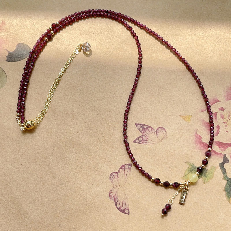 FREE Today: Protection and Purification Small Natural Garnet Triple Wrap Bracelet - image 5