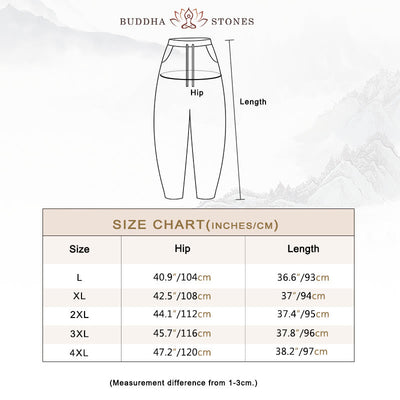 Buddha Stones Plain Design Cotton Women's Pants - image 5
