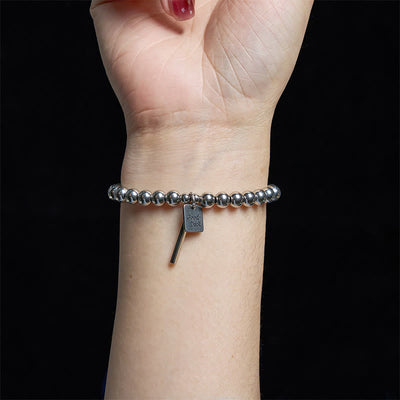 Foviel Titan Stahl Good Glück Balance Armband