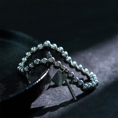 Foviel Titan Stahl Good Glück Balance Armband