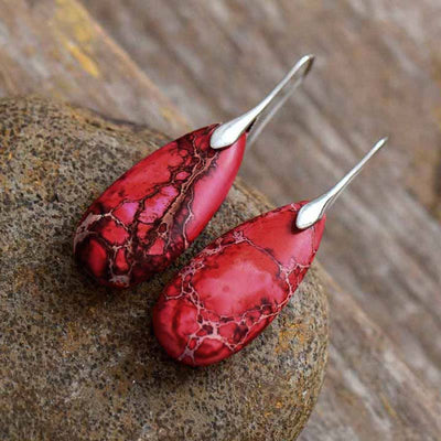 Emperor Stone Healing Crystal Earrings