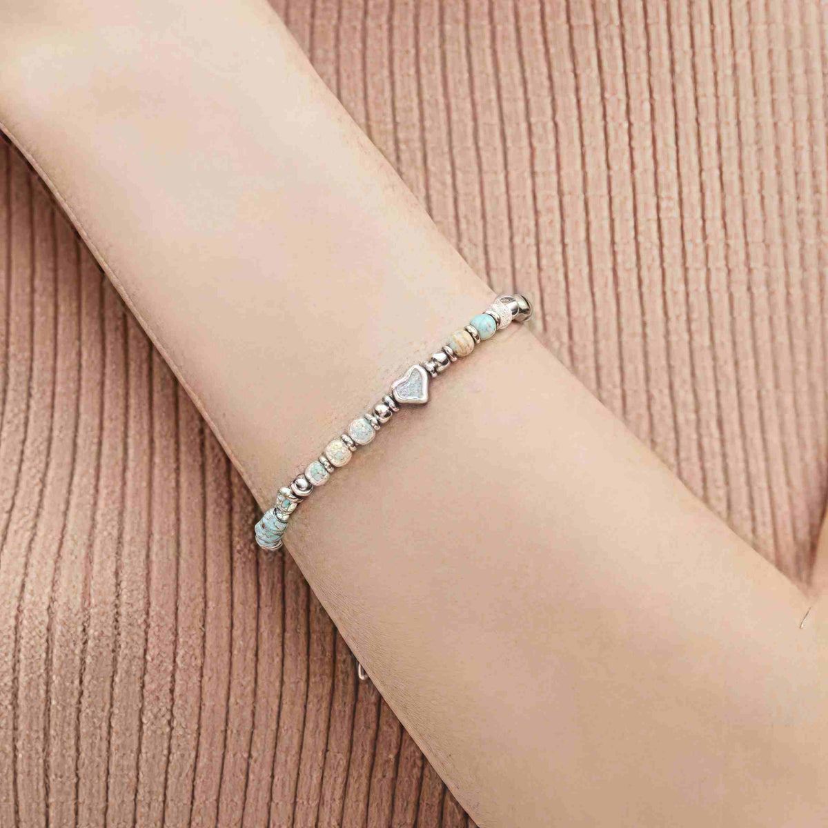 Buddha Stones Natural Stone Amazonite Amethyst Lazurite Rose Quartz Heart Positive Balance Bracelet - image 9