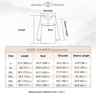 Buddha Stones Round Neck Casual Pleated Long Sleeve Shirt Cotton Linen Women's Shirts - image 4