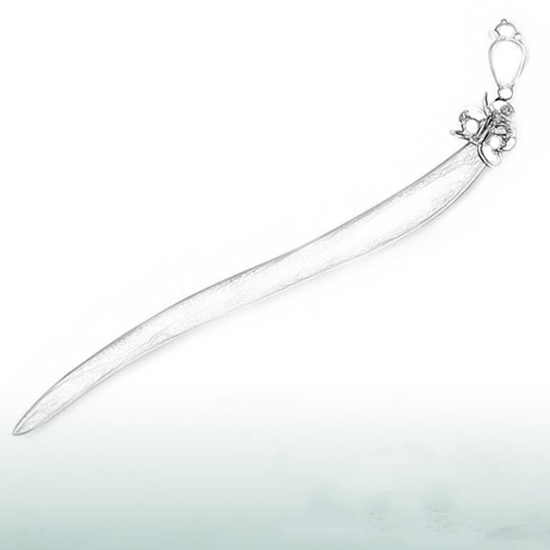 Foviel Silver Tassel Green Sandalwood Soothing Hairpin