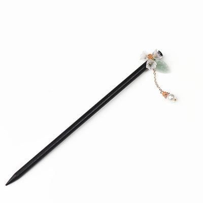 Foviel Ebony Liuli Lily of the Valley Courage Hairpin