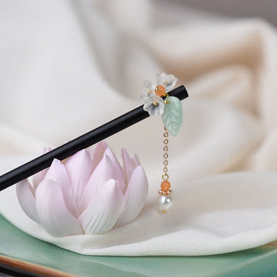 Foviel Ebony Liuli Lily of the Valley Courage Hairpin