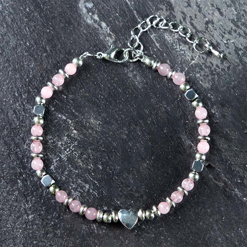 Buddha Stones Natural Stone Amazonite Amethyst Lazurite Rose Quartz Heart Positive Balance Bracelet - image 20