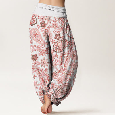 Buddha Stones Cotton Casual Paisley Pattern Women's Elastic Waist Harem Pants - image 6