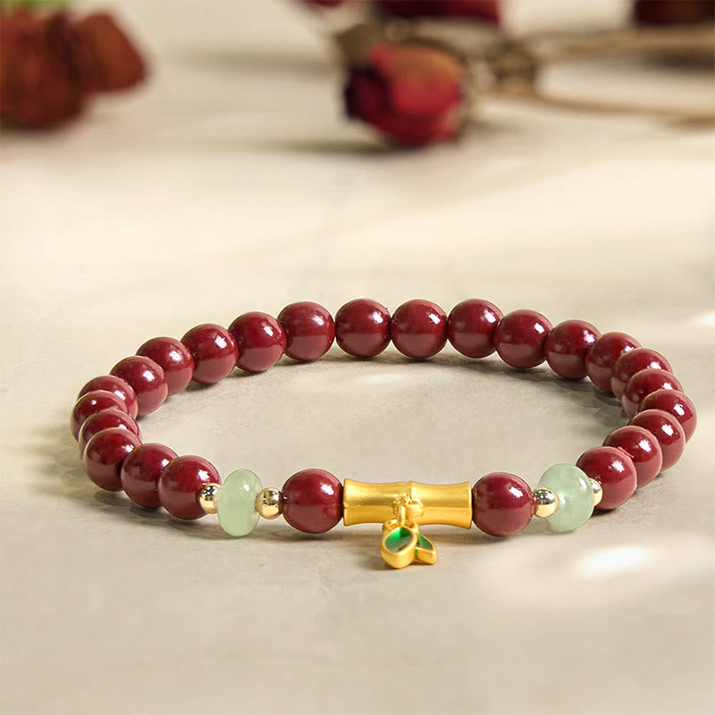 Bracelet de concentration en bambou et cinabre Foviel