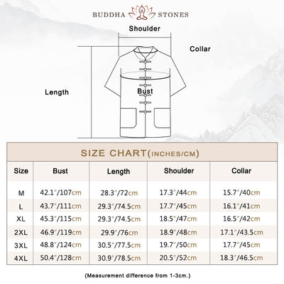 Foviel einfarbig Color Frog-Button Tang Anzug traditionelle Baumwolle Leinen Kurzarm Top Hose Bekleidung Herren-Set
