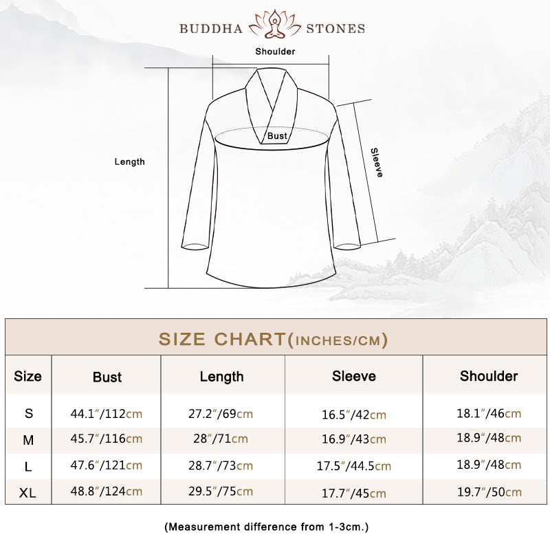 Buddha Stones 2Pcs V-Neck Three Quarter Sleeve Shirt Top Pants Meditation Zen Tai Chi Cotton Clothing Women's Set - image 3