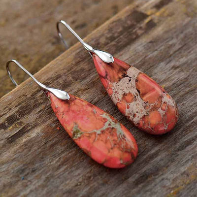 Emperor Stone Healing Crystal Earrings