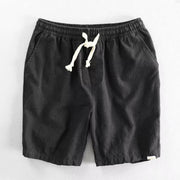 Foviel Drawstring Elastic Waist Men's Shorts With Pockets