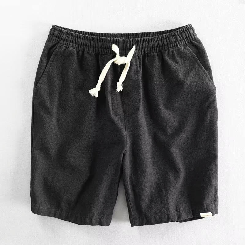 Buddha Stones Drawstring Elastic Waist Men's Shorts With Pockets - Black - US/UK/AU40，EU50 (3XL) - image 3