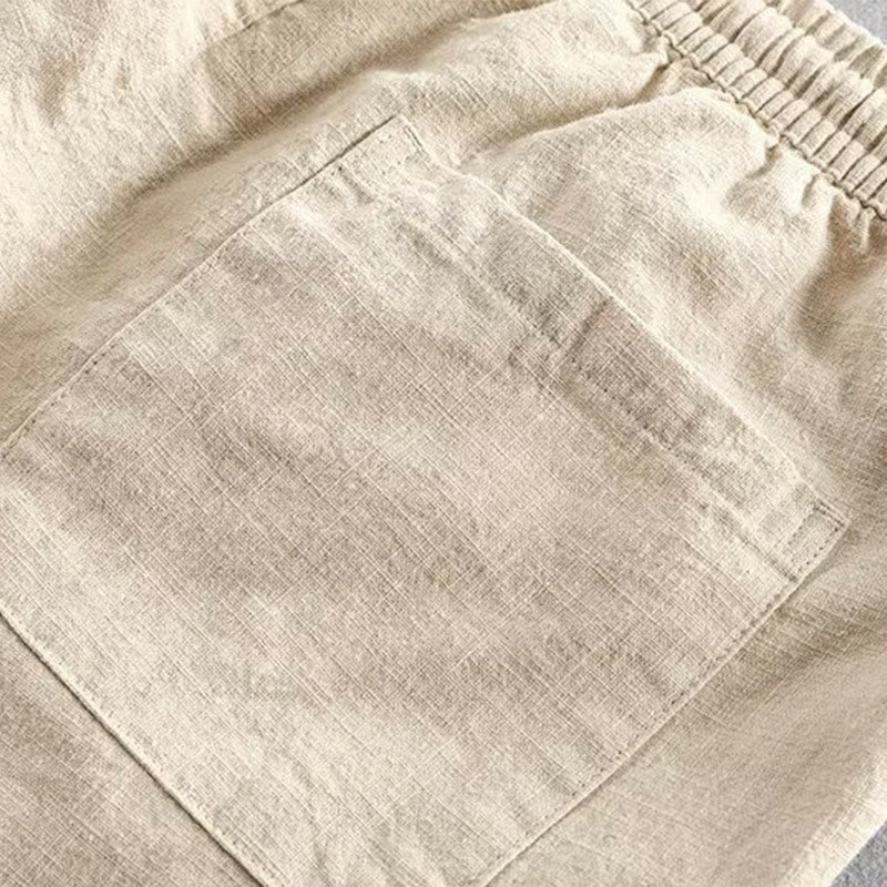 Buddha Stones Drawstring Elastic Waist Men's Shorts With Pockets - image 17