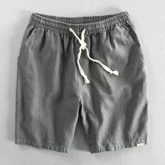 Buddha Stones Drawstring Elastic Waist Men's Shorts With Pockets - DarkGray - US/UK/AU40，EU50 (3XL) - image 0