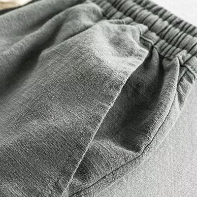 Buddha Stones Drawstring Elastic Waist Men's Shorts With Pockets - image 2