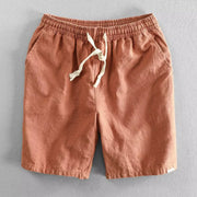 Foviel Drawstring Elastic Waist Men's Shorts With Pockets
