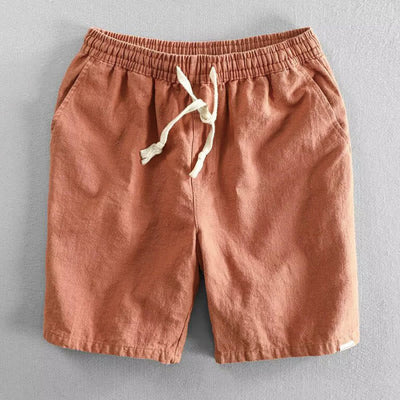 Buddha Stones Drawstring Elastic Waist Men's Shorts With Pockets - Coral - US/UK/AU40，EU50 (3XL) - image 8