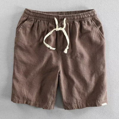 Buddha Stones Drawstring Elastic Waist Men's Shorts With Pockets - SaddleBrown - US/UK/AU40，EU50 (3XL) - image 4