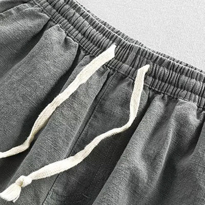 Buddha Stones Drawstring Elastic Waist Men's Shorts With Pockets - image 1