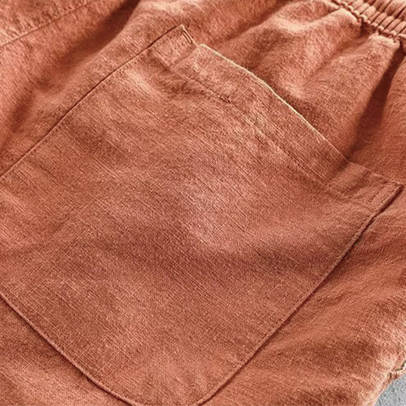 Buddha Stones Drawstring Elastic Waist Men's Shorts With Pockets - image 10