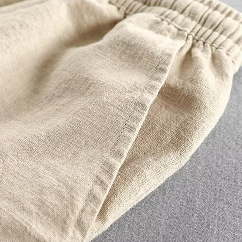 Buddha Stones Drawstring Elastic Waist Men's Shorts With Pockets - image 16
