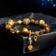 Foviel Natural Tiger Eye Beads Weight Strength Bracelet