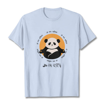Foviel Panda Sanskrit Namah Shivaya Tee T-shirt