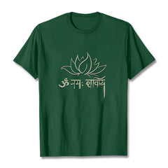 Foviel Lotus Sanskrit Namah Shivaya Tee T-Shirt