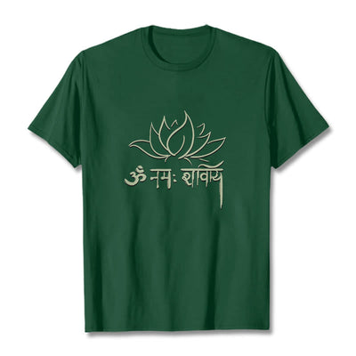 Foviel Lotus Sanskrit Namah Shivaya Tee T-Shirt