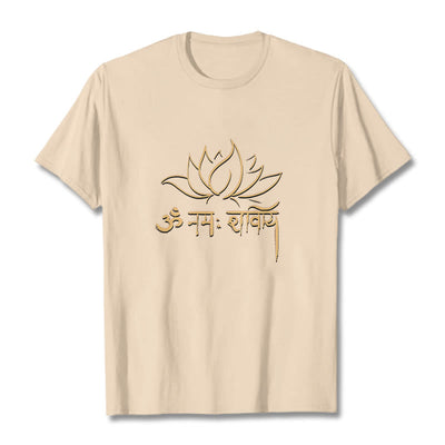 Foviel Lotus Sanskrit Namah Shivaya Tee T-Shirt