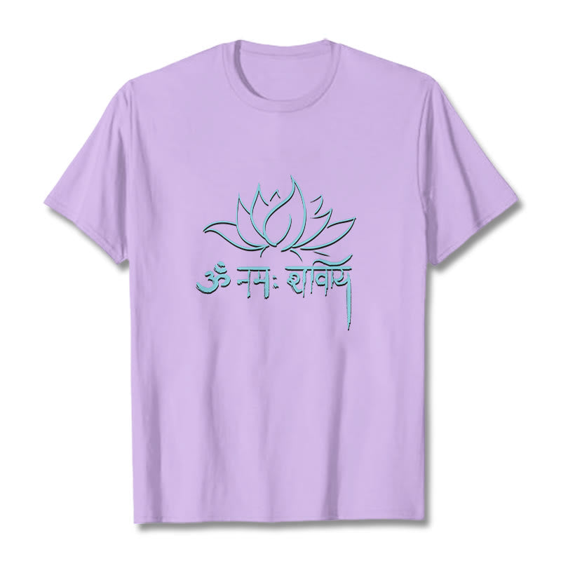Foviel Lotus Sanskrit Namah Shivaya Tee T-Shirt