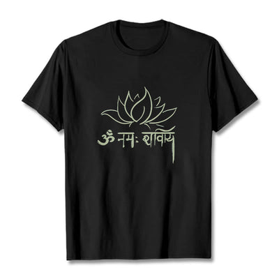 Foviel Lotus Sanskrit Namah Shivaya Tee T-Shirt