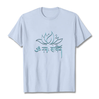 Foviel Lotus Sanskrit Namah Shivaya Tee T-Shirt