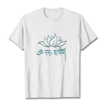Foviel Lotus Sanskrit Namah Shivaya Tee T-Shirt