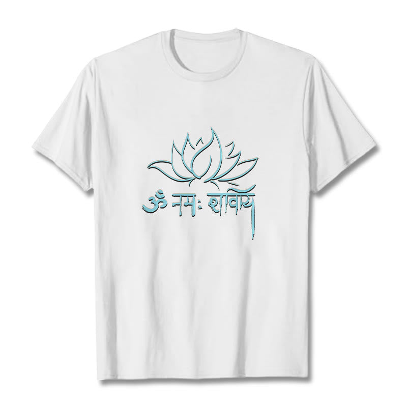 T-shirt Foviel Lotus Sanskrit Namah Shivaya