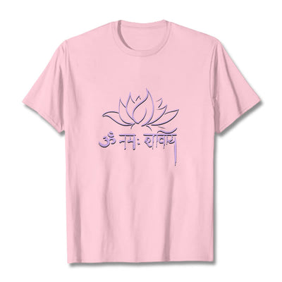 Foviel Lotus Sanskrit Namah Shivaya Tee T-Shirt
