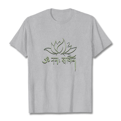 Foviel Lotus Sanskrit Namah Shivaya Tee T-Shirt