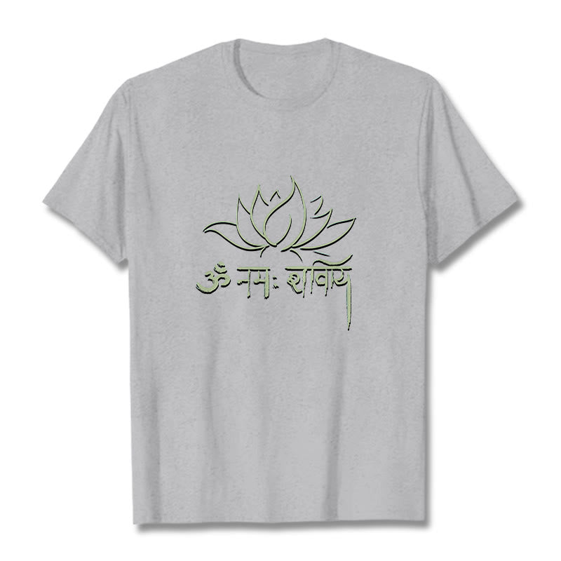 Foviel Lotus Sanskrit Namah Shivaya Tee T-Shirt