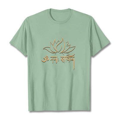 Foviel Lotus Sanskrit Namah Shivaya Tee T-Shirt