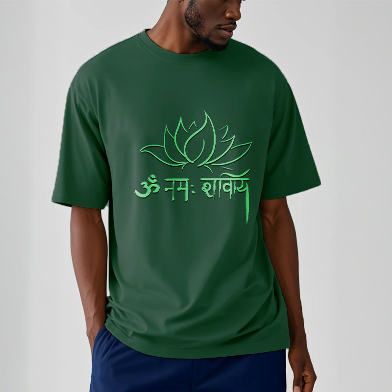 T-shirt Foviel Lotus Sanskrit Namah Shivaya