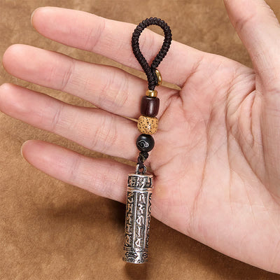 Foviel Tibetisch Om Mani Padme Hum Shurangama Mantra Vajra Muster Kupfer Reinheit Schlüsselanhänger