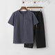 Camiseta gris pizarra y pantalón negro / US/UK/AU36，EU46 (L)