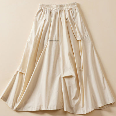 Foviel Summer Casual Irregular Design Women's Skirt With Pockets