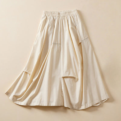 Foviel Summer Casual Irregular Design Women's Skirt With Pockets