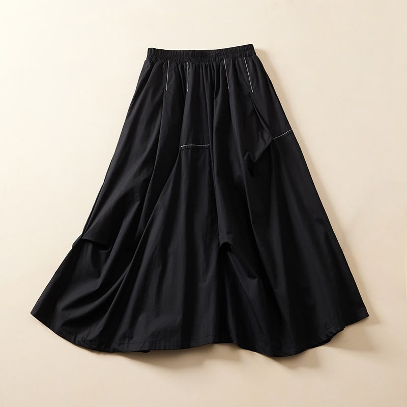 Foviel Summer Casual Irregular Design Women's Skirt With Pockets