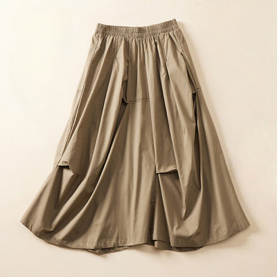 Foviel Summer Casual Irregular Design Women's Skirt With Pockets